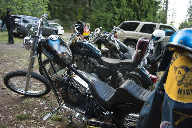 Chopper parking with Fred Zahina creeping in the back | photo: Illes Austin Illes Photography | Toebock American Folklore